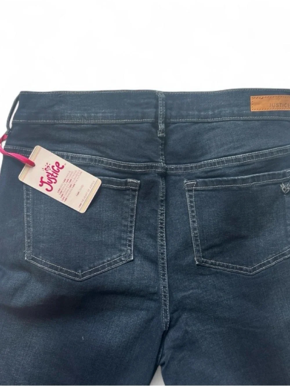 Justice Dark Blue Ripped High Rise Girl’s Jegging Jeans